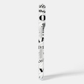 Olivia Custom Name Black White Case-Mate iPhoneケース (裏面 / 右)