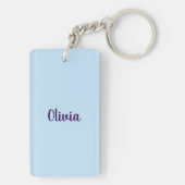 Olivia in japanese kanji キーホルダー (裏面)