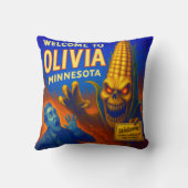 OLIVIA, MINNESOTA - CORN CAPITAL OF THE WORLD.  クッション (裏面)
