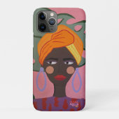 Olivia Molly Artカラフルの「Naaja」電話カバー Case-Mate iPhoneケース (裏)