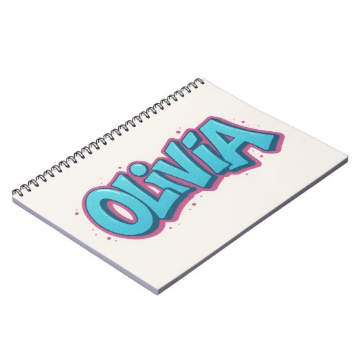 Olivia Name Art ノートブック (左側)