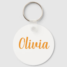 Olivia name Metal ring keychain キーホルダー