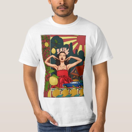 Olivia Rodrigo art nouveau Tシャツ (正面)