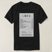 olivia rodrigo sour receipt  Poster Tシャツ (デザイン正面)