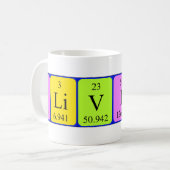 Oliviero期別テーブル名mag コーヒーマグカップ (正面左)