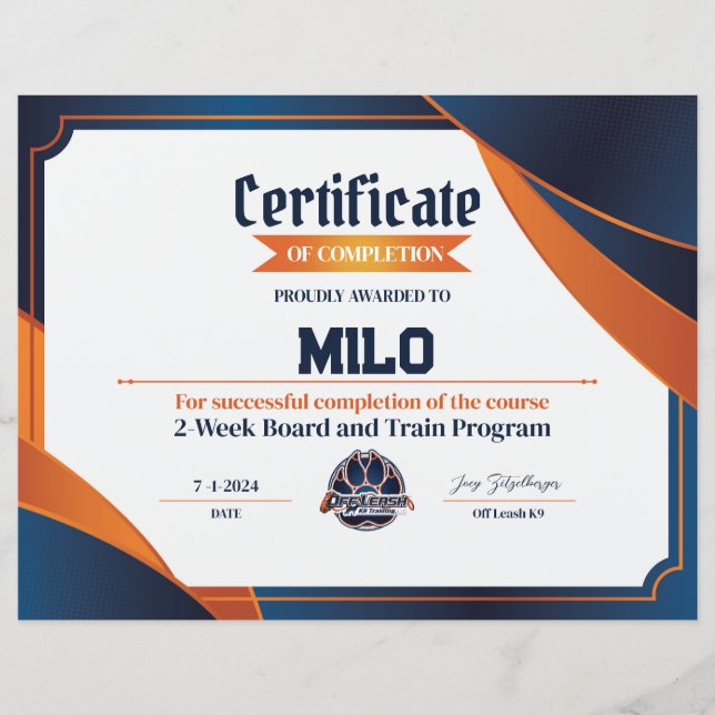 OLK9認定証#11 (正面)