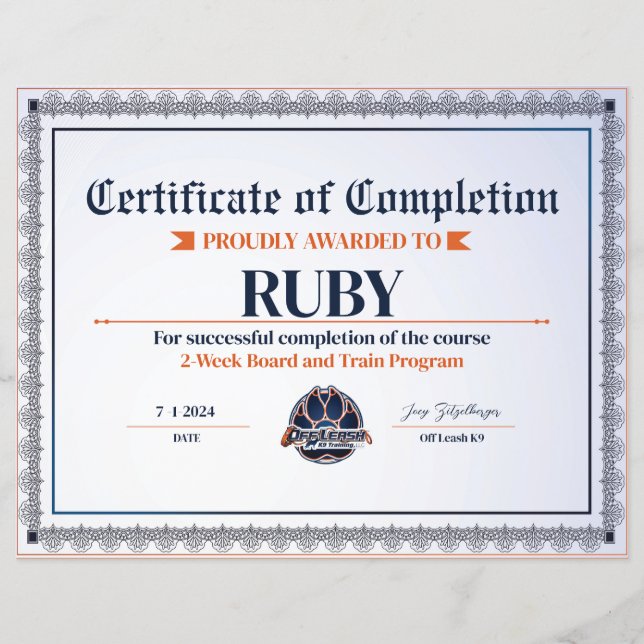 OLK9認定証#12 (正面)