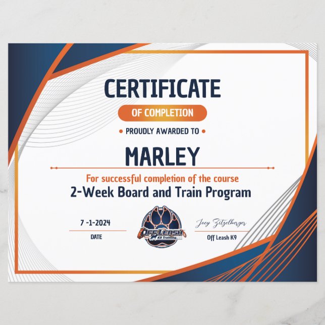 OLK9認定証#9 (正面)