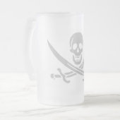 Ølkrusのgrå フロストグラスビールジョッキ (正面左)