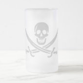 Ølkrusのgrå フロストグラスビールジョッキ (中央)