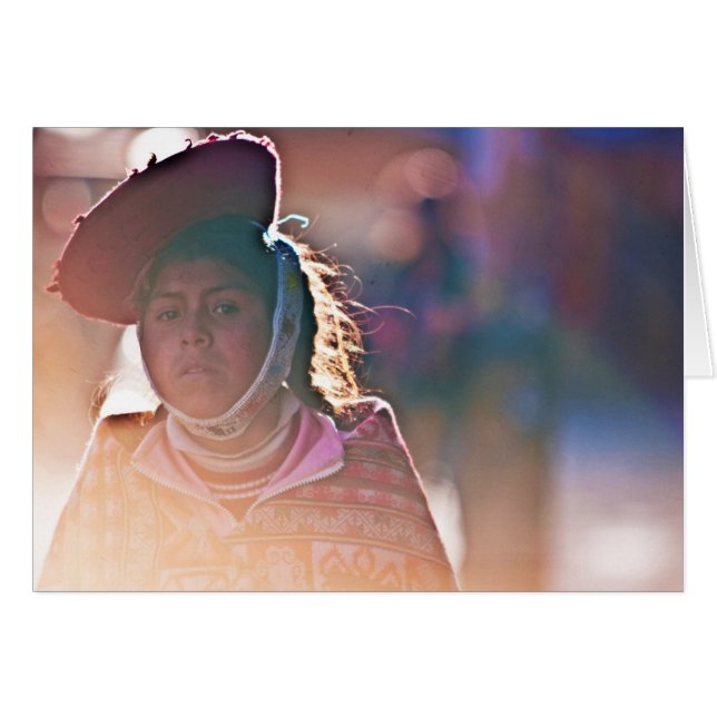 Ollantaytamboの女の子 (正面横)