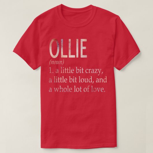 Ollie Girl名の定義 Tシャツ (デザイン正面)