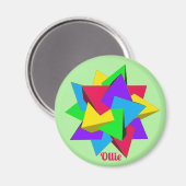 OLLIE ~ POLYHEDRA ~ MULTICOLOURED ~ マグネット (正面/裏面)
