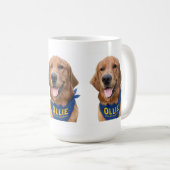 Ollie the Lucky Dog Photo Mug コーヒーマグカップ (正面右)