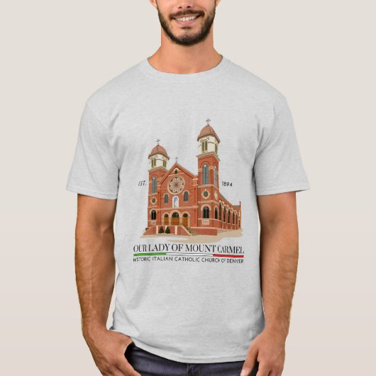 OLMCロゴメンズTシャツアッシュ Tシャツ (正面)