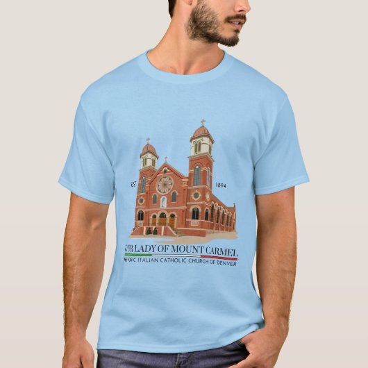 OLMCロゴメンズTシャツライトブルー Tシャツ (正面)