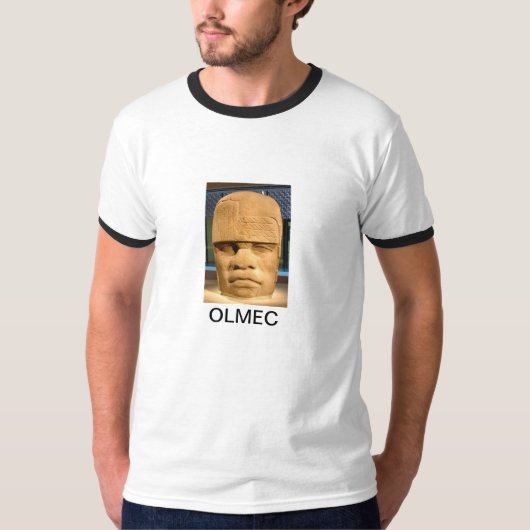 OLMECの頭部 Tシャツ (正面)