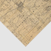 Olmsted郡、ミネソタの地図 薄葉紙 (詳細)