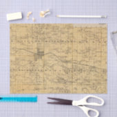 Olmsted郡、ミネソタの地図 薄葉紙 (クラフト)