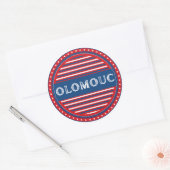 Olomouc City Pride Emblem – Czech Identity ラウンドシール (封筒)