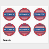 Olomouc City Pride Emblem – Czech Identity ラウンドシール (シート)