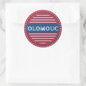 Olomouc City Pride Emblem – Czech Identity ラウンドシール (バッグ)