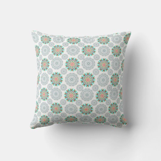 olor Burst Mandala Decorative Cushion クッション (裏面)
