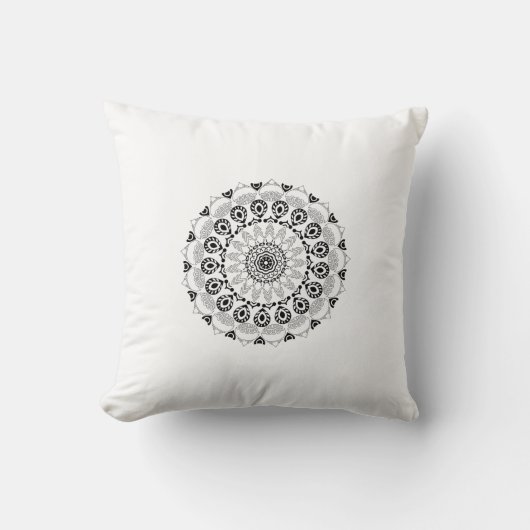 olor Burst Mandala Decorative Cushion クッション (正面)