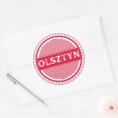 Olsztyn City Pride Emblem – Polish Identity ラウンドシール (封筒)