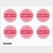 Olsztyn City Pride Emblem – Polish Identity ラウンドシール (シート)