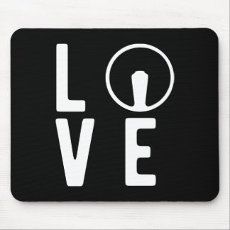 Oltimer 2cv Ente Love Typografie マウスパッド