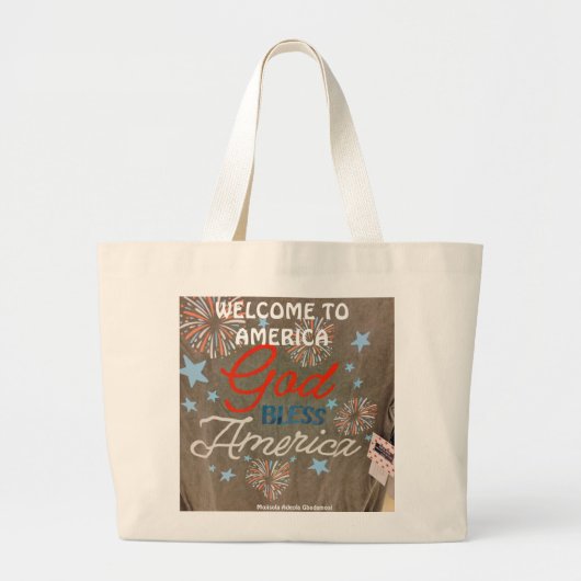 OLUMIDE GBADAMOSI創造 ラージトートバッグ (正面)