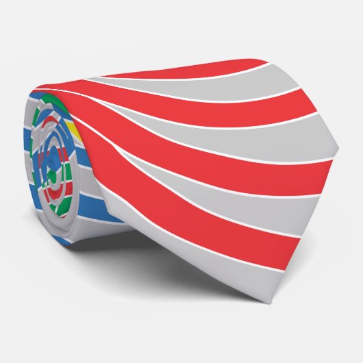 Olympic Circles Perspective ネクタイ (ロール)