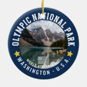 Olympic Naional Park Photo Forest Landscape セラミックオーナメント (裏面)