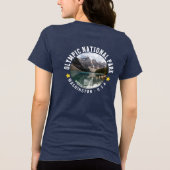 Olympic Naional Park Photo Forest Landscape トライブレンドＴシャツ (裏面)