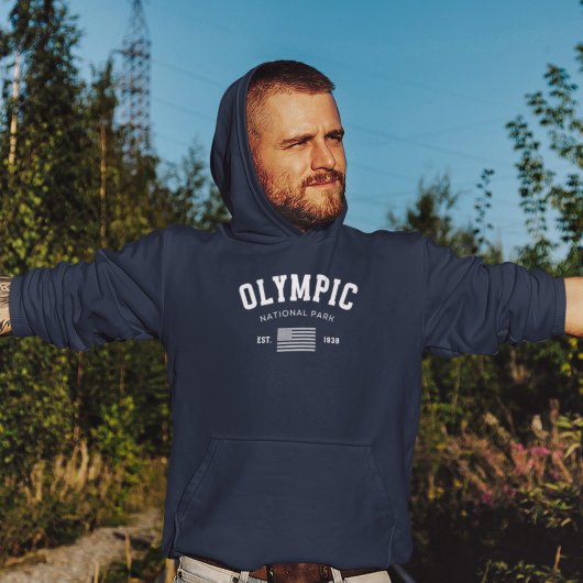 Olympic Naional Park Photo Lake Landscape パーカ