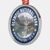 Olympic Naional Park Photo Landscape メタルオーナメント (左)