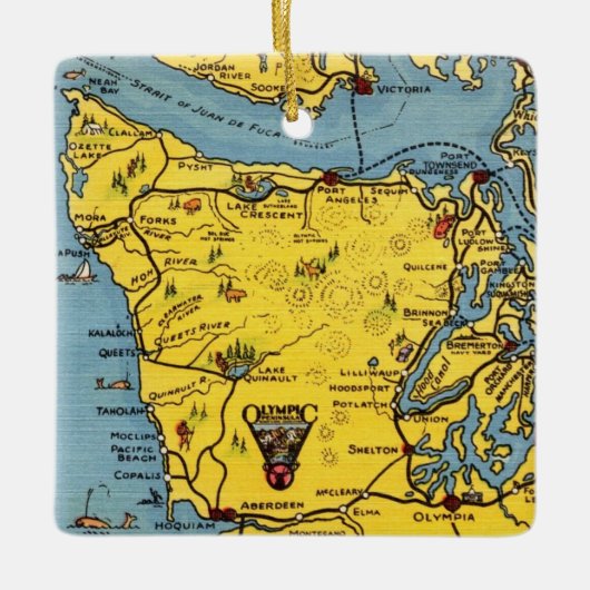 Olympic National Park  セラミックオーナメント (正面)