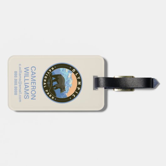 Olympic National Park ラゲッジタグ (裏面横)
