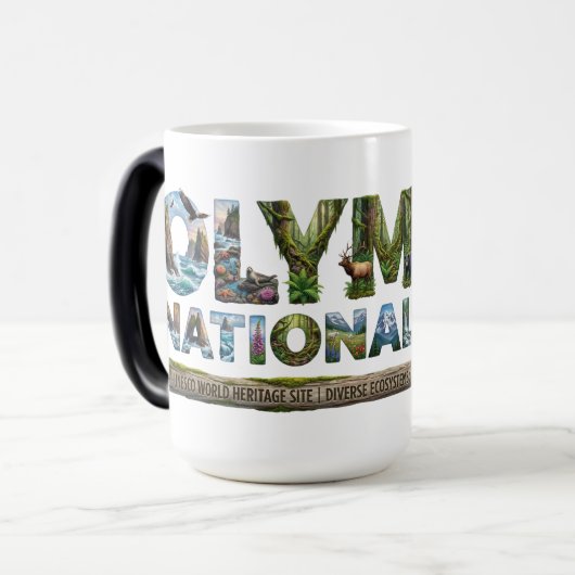 Olympic National Park Ecosystem Diversity モーフィングマグカップ (正面左)