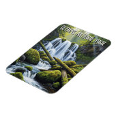 Olympic national park hoh rainforest waterfall マグネット (左側)