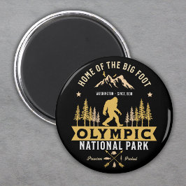 Olympic National Park Home of the Big Foot マグネット