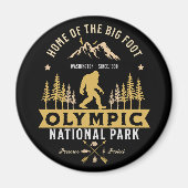 Olympic National Park Home of the Big Foot マグネット (正面)