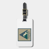 Olympic National Park Rustic ラゲッジタグ (正面縦)