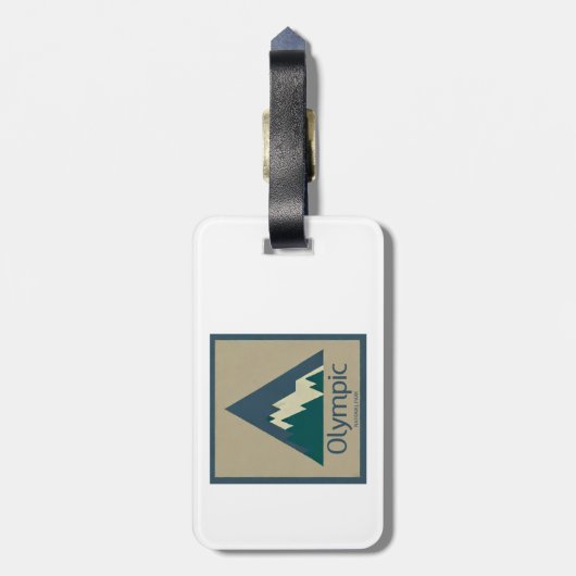 Olympic National Park Rustic ラゲッジタグ (裏面縦)