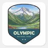 Olympic National Park Shield スクエアシール (正面)
