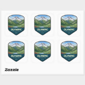 Olympic National Park Shield スクエアシール (シート)