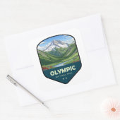 Olympic National Park Shield スクエアシール (封筒)