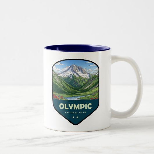Olympic National Park Shield ツートーンマグカップ (右)