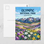 Olympic National Park Washington ポストカード (正面/裏面)
